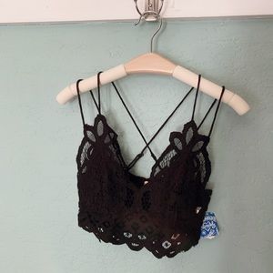 Free People Fp Adella Crochet Bralette M